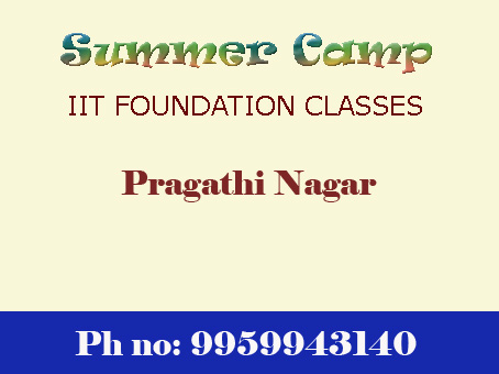 Summer camp for IIT NEET Foundation classes